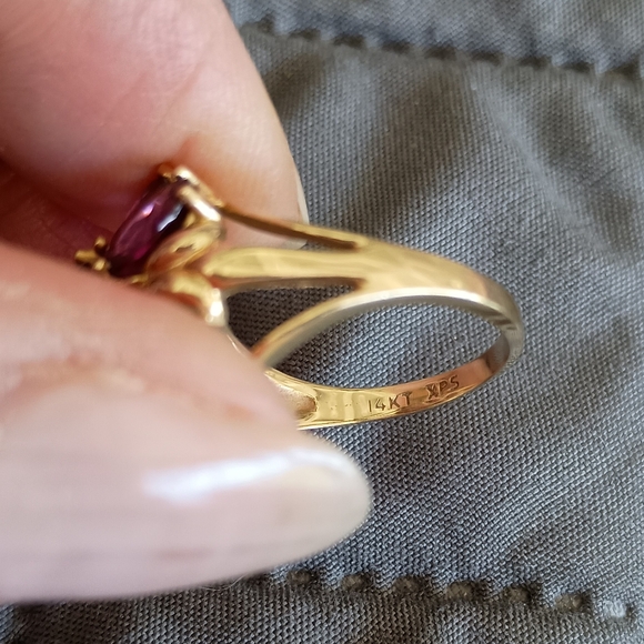 14K Rhodolite Garnet Ring - Picture 8 of 8